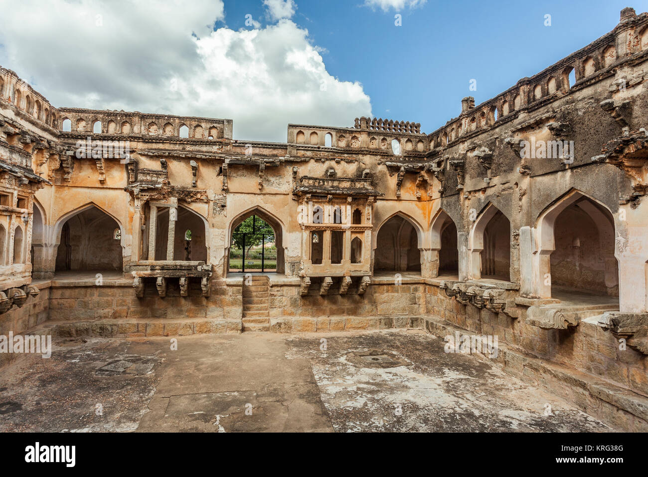Asia, India, Karnataka, Hampi, Queen`s Bath Stock Photo - Alamy